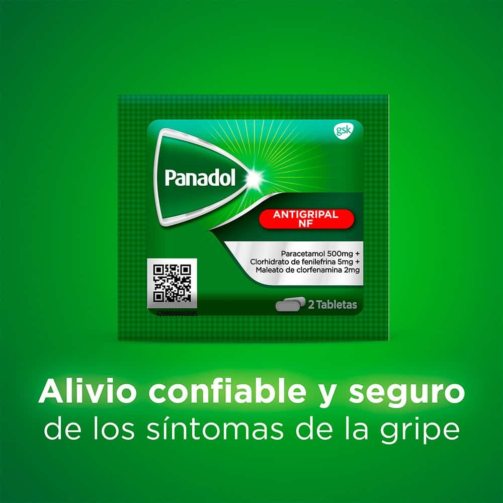 PANADOL ANTIGRIPAL SOBRES*2 TABLETAS